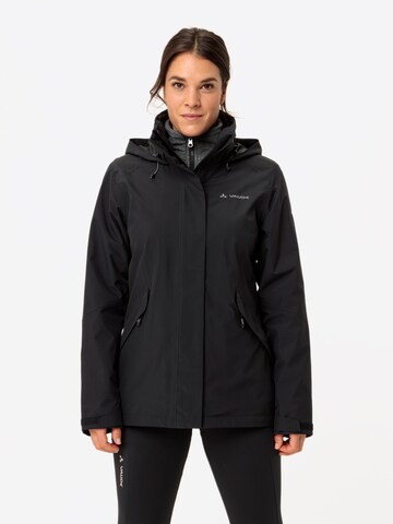 VAUDE Funktionsjacke 'Rosemoor 3in1 II ' in Schwarz: Vorderseite