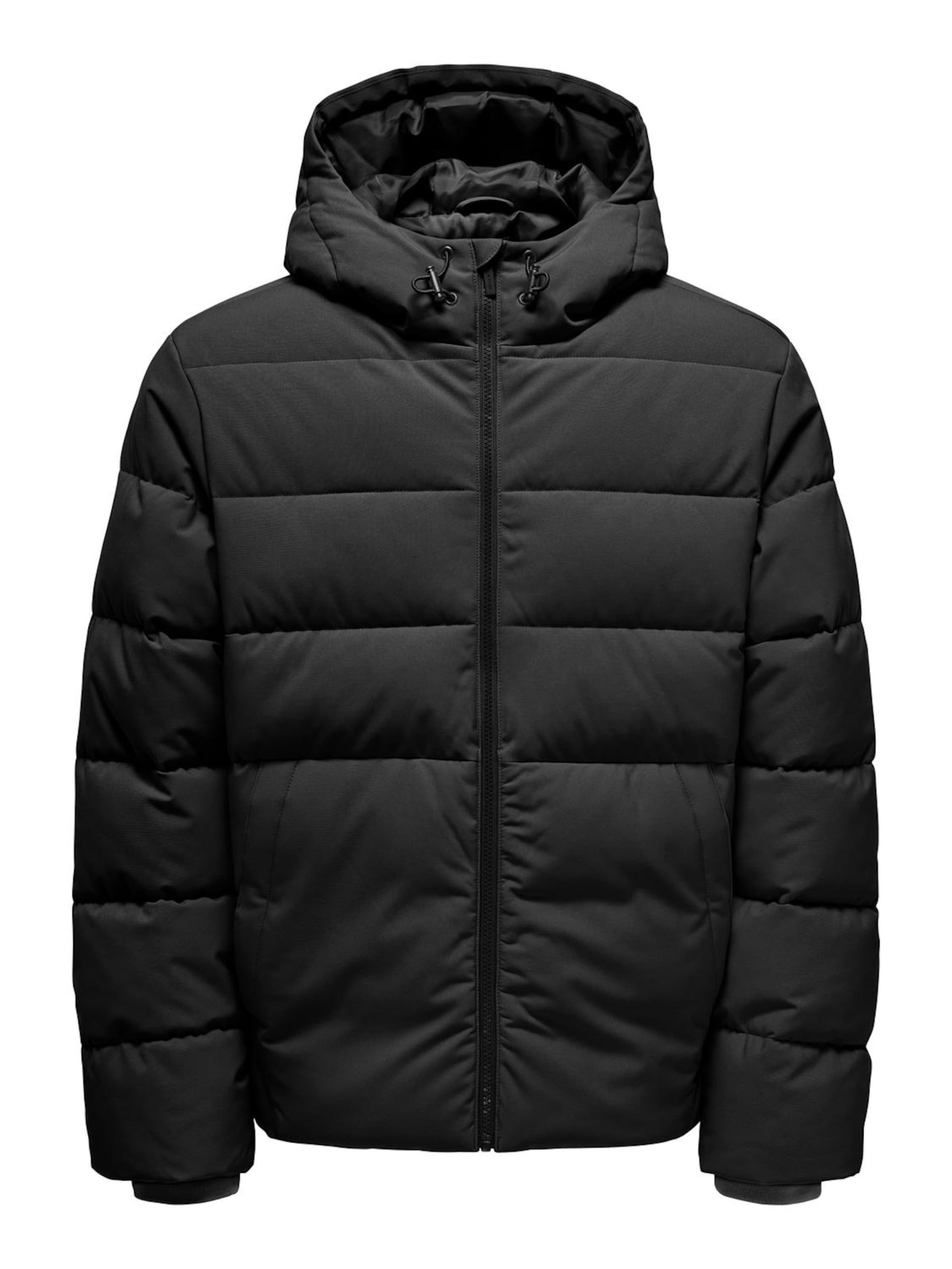 Only & Sons Winter jacket 'ONSMarvin' in Black: front