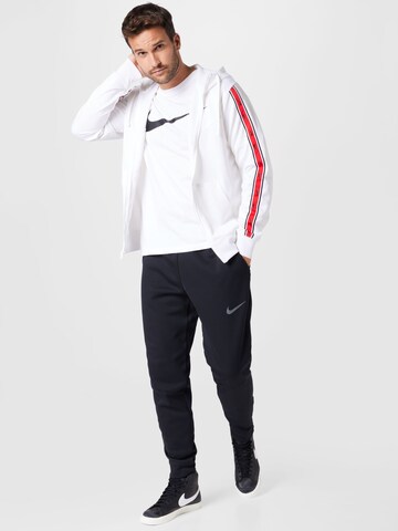 Nike Sportswear - Sudadera con cremallera 'Repeat' en blanco