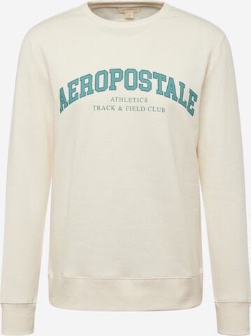 AÉROPOSTALE Sweatshirt 'КRACK & FIELD' in Beige: front