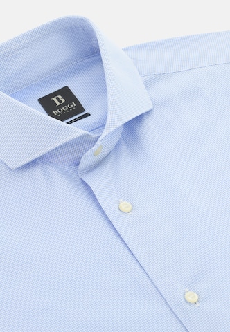 Coupe slim Chemise Boggi Milano en bleu