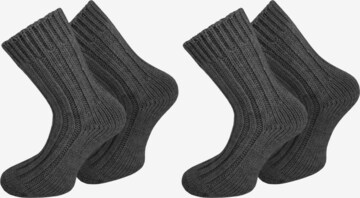 Chaussettes normani en gris : devant