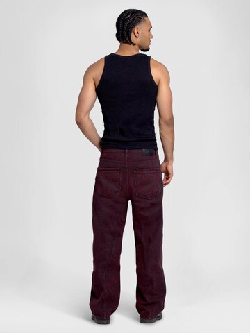 YVZ Denim Baggy Jeans 'Mira' in Red