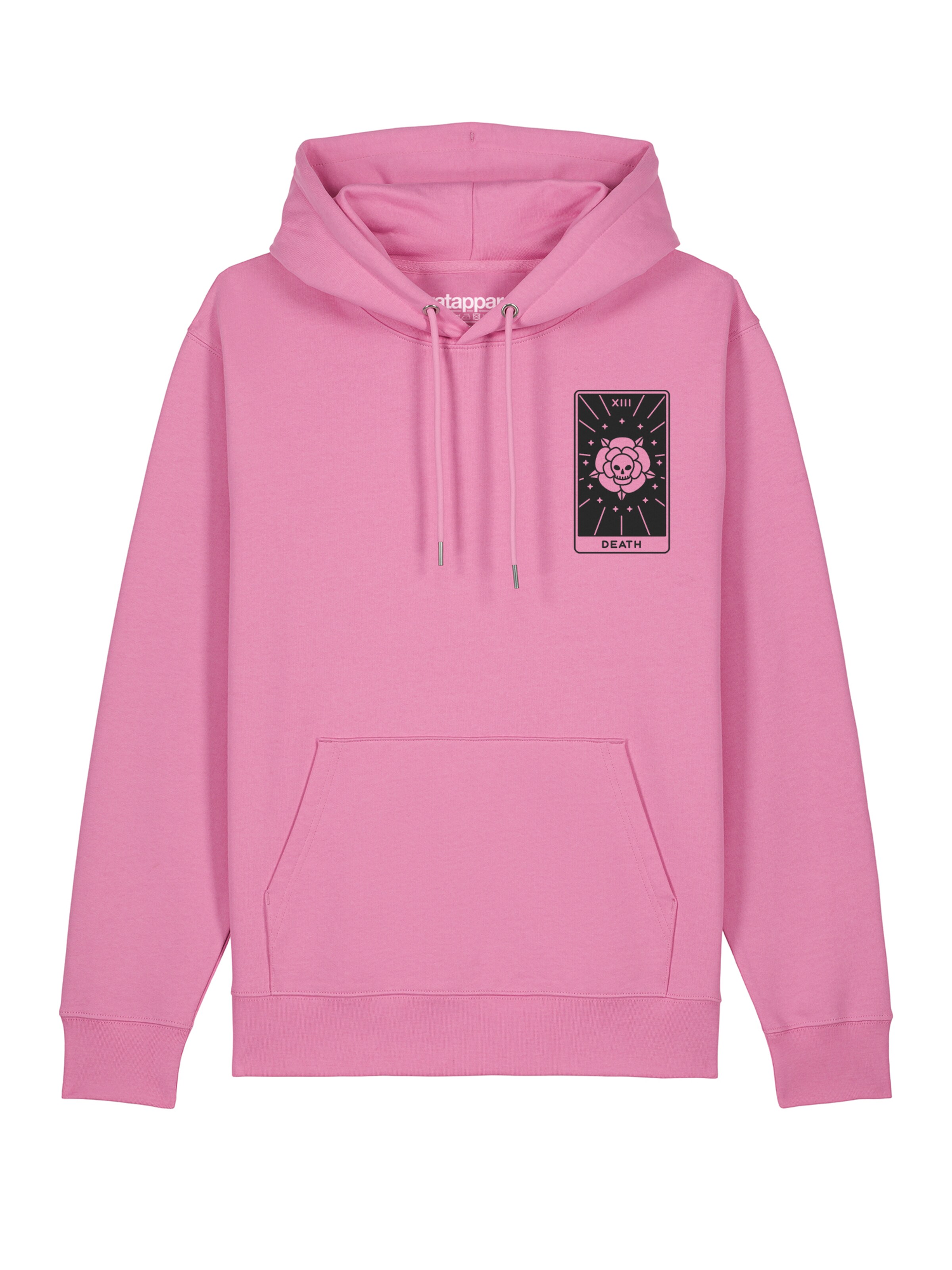 Watapparel Sweatshirt ' Tarot Death ' in Roze: voorkant
