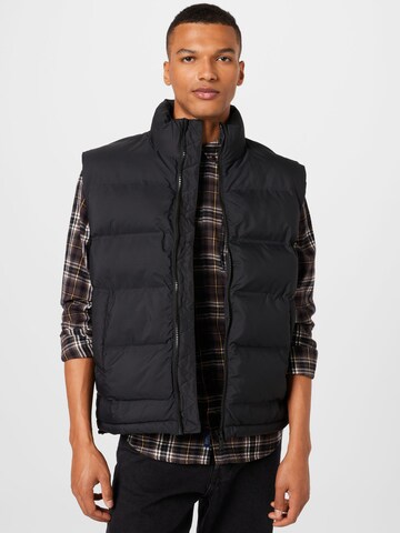 WEEKDAY Bodywarmer 'Kip' in Zwart: voorkant