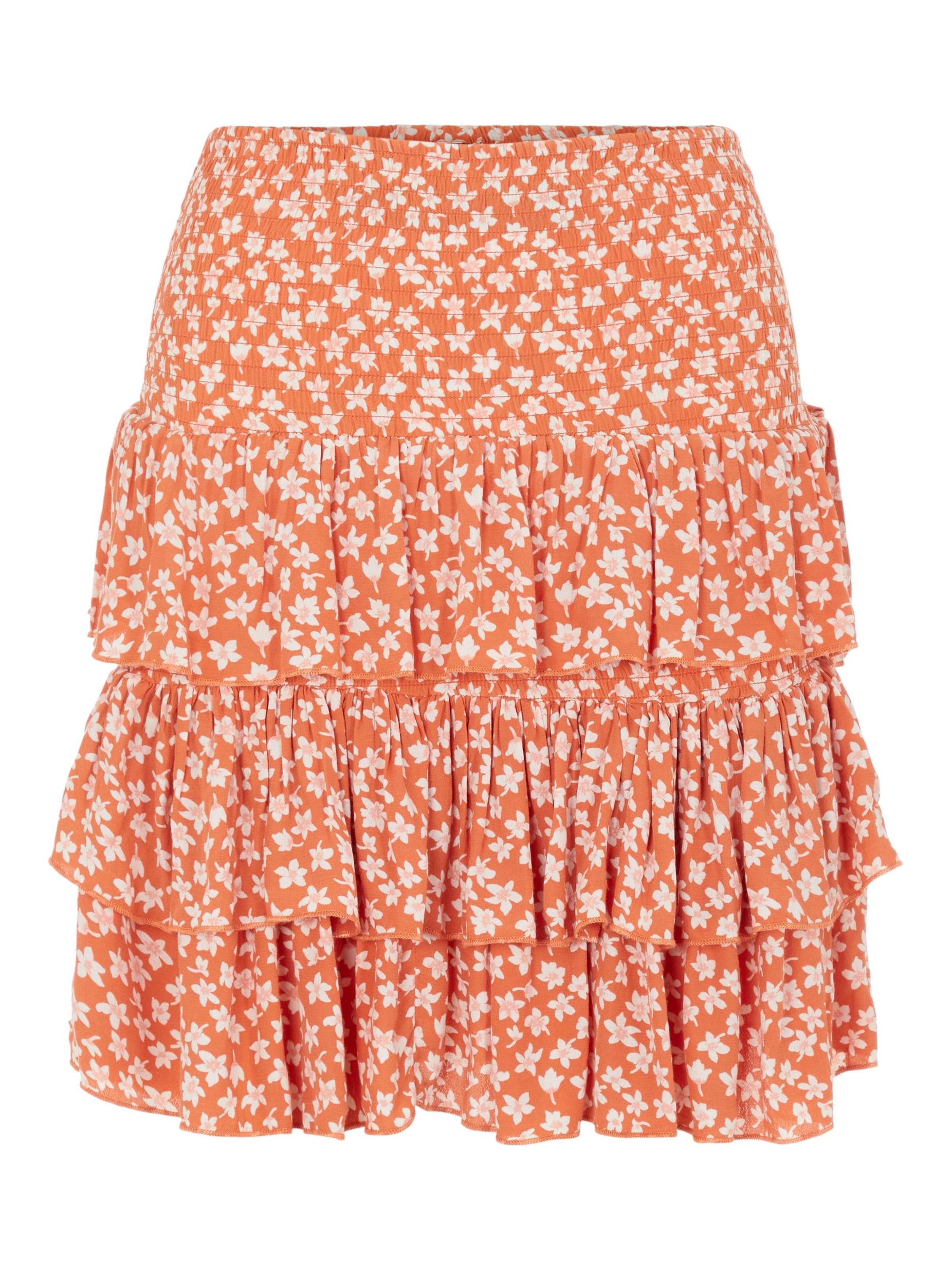 YAS Skirt 'Lura' in Orange: front