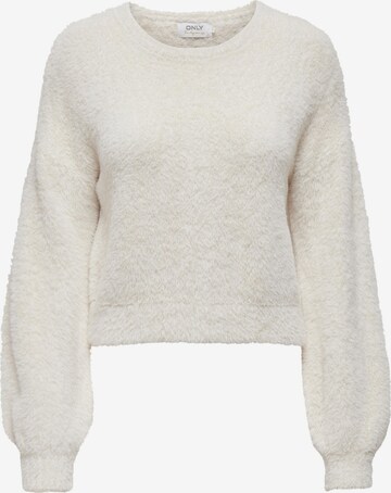 Pull-over 'Piumo' ONLY en blanc : devant