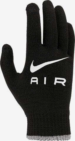 NIKE Athletic Gloves in Black: front