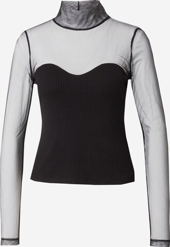 Sisley - Camiseta en negro: frente