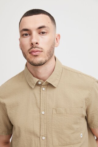 !Solid Regular fit Button Up Shirt 'Frevne' in Beige