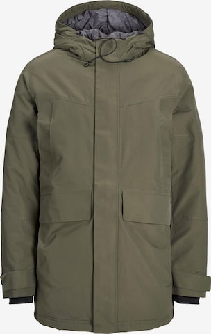 Parka d’hiver 'DAMON' JACK & JONES en vert : devant