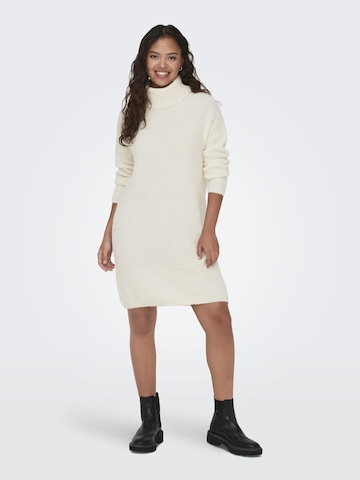 JDY Knitted dress 'Ingeborg' in White