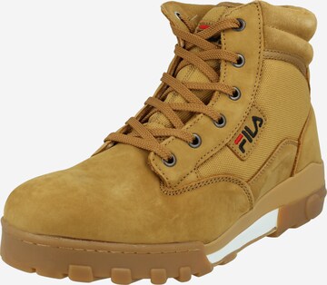 FILA Lace-Up Boots 'GRUNGE' in Brown: front