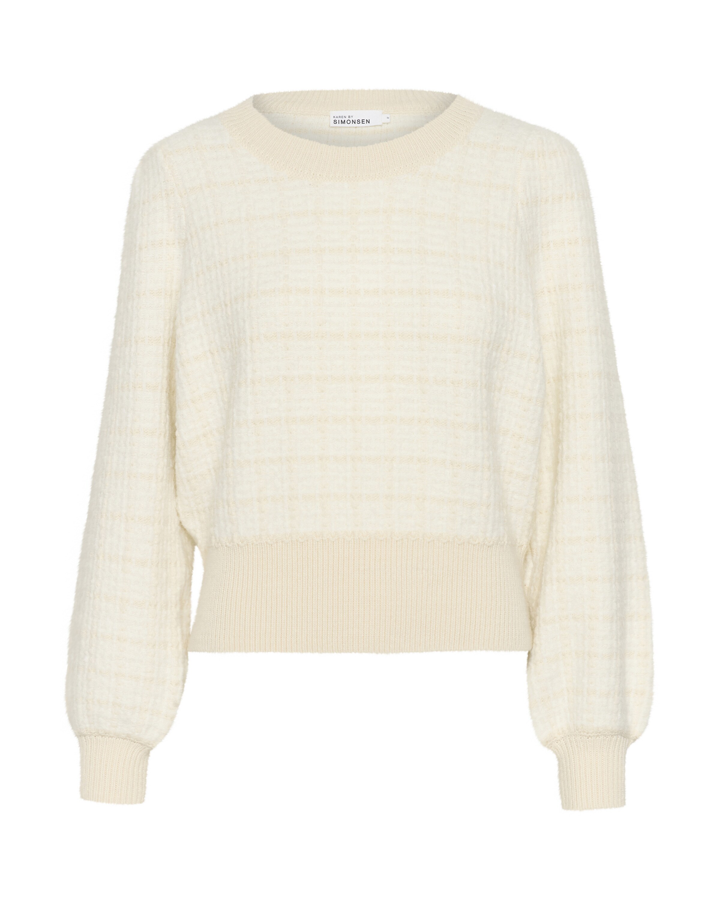 KAREN BY SIMONSEN Trui 'Tot Ittie' in Wit: voorkant