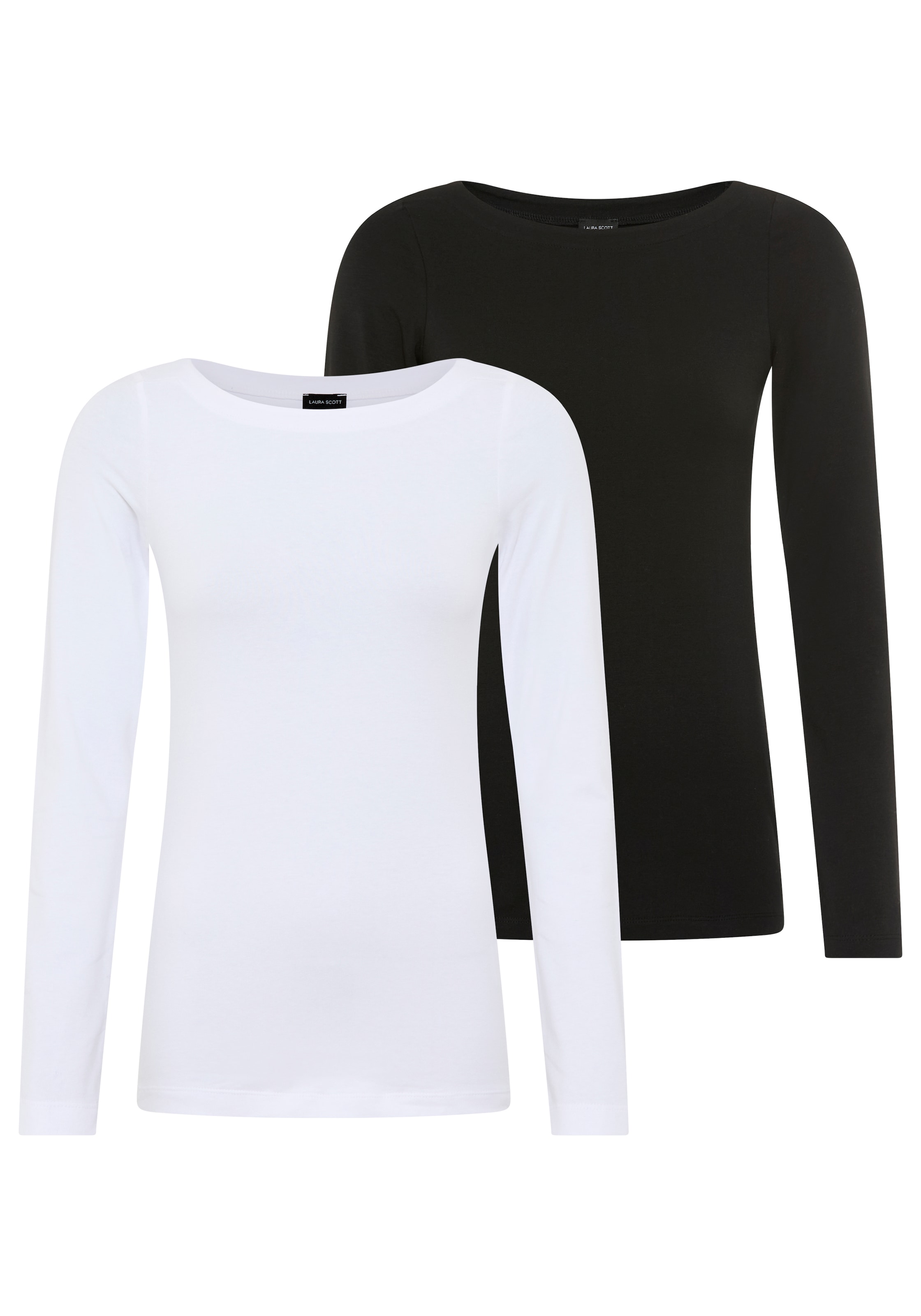 LAURA SCOTT Shirt in Black: front