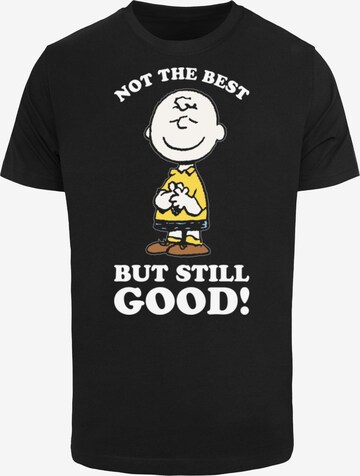 Maglietta 'Peanuts Charlie Brown Still Good' di Merchcode in nero: frontale