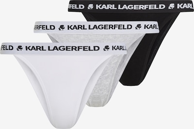 Karl Lagerfeld Stringit värissä meleerattu harmaa / musta / valkoinen, Tuotenäkymä