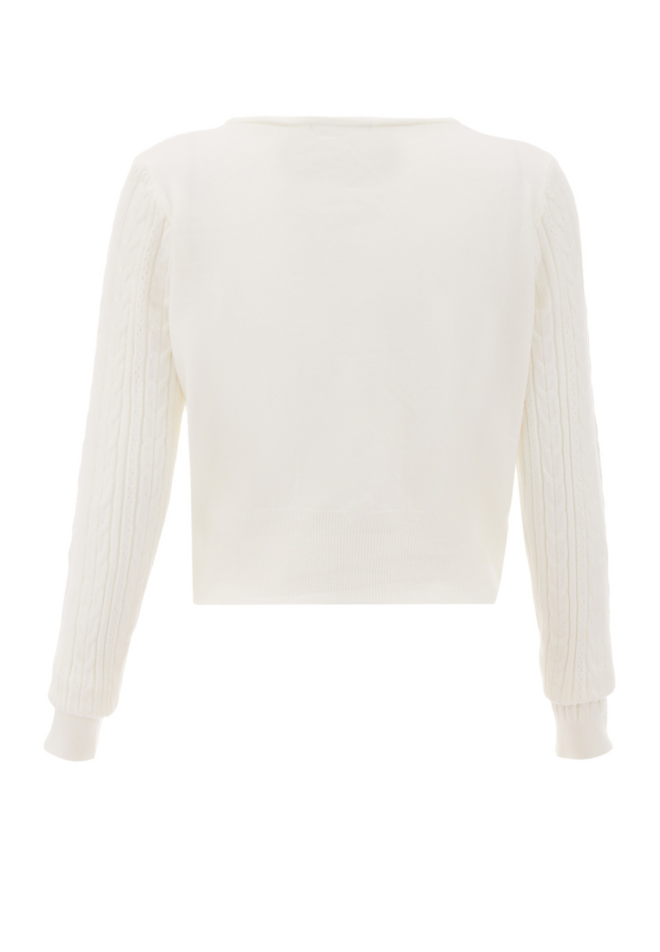 NAEMI Strickjacke in Weiß