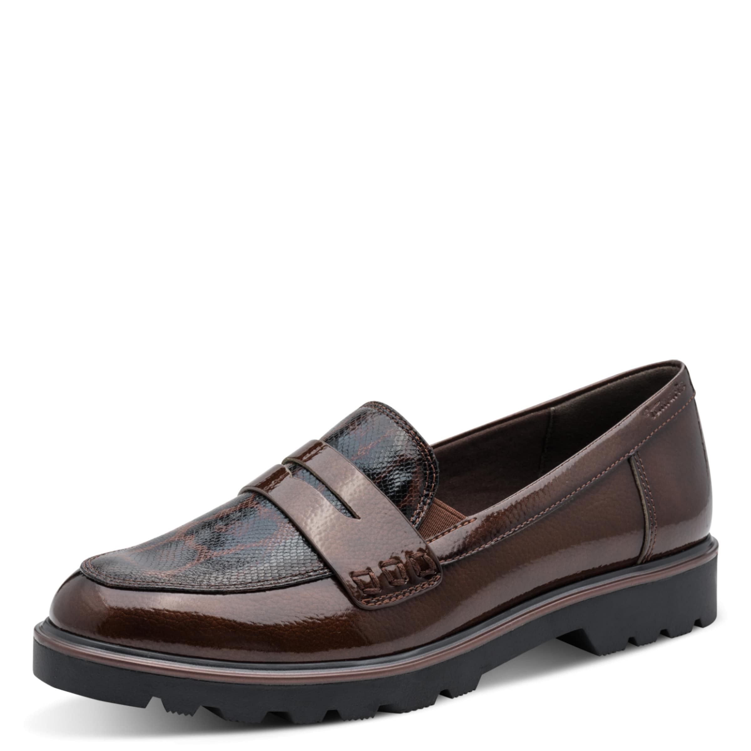 Tamaris Classic Flats in Brown: front