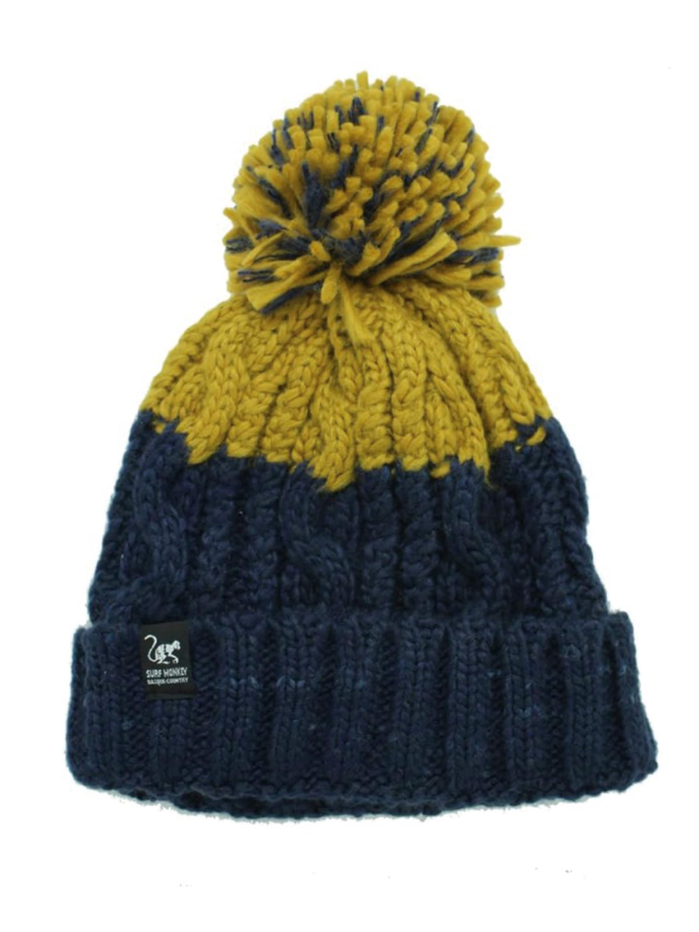 Berretto di Surf Monkey in blu: frontale