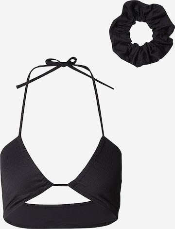 Calvin Klein SwimwearBikini gornji dio - crna boja: prednji dio