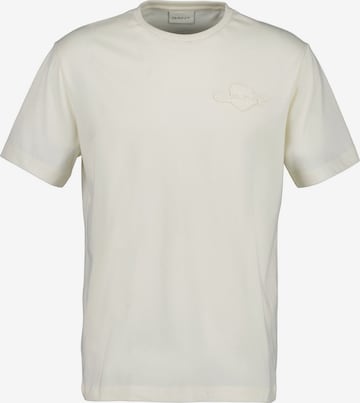 T-Shirt GANT en beige : devant