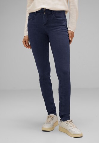 STREET ONE Skinny Jeans in Blue: front