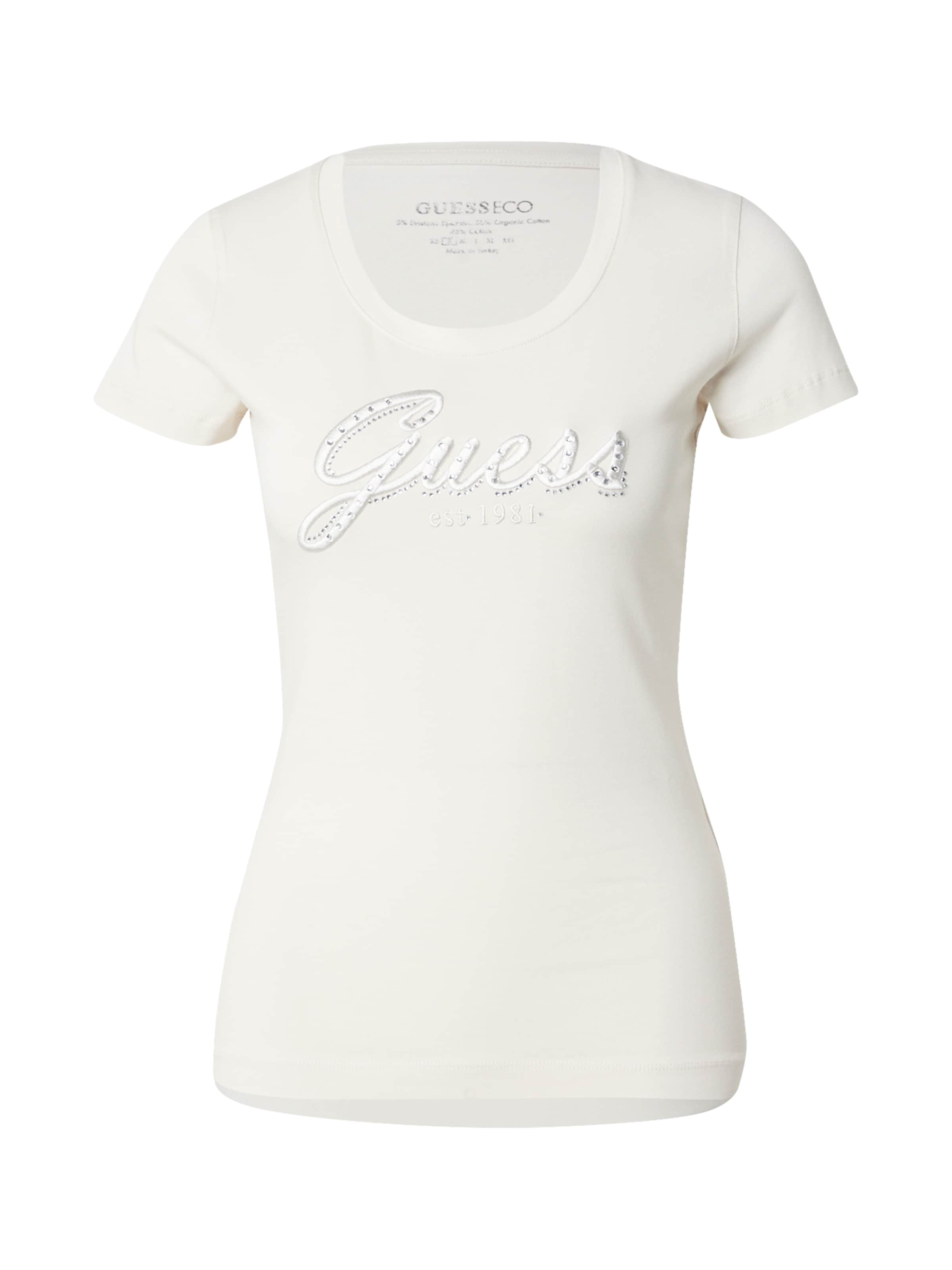 GUESS Tričko – bílá: přední strana