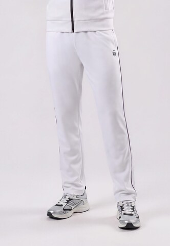 Sergio Tacchini Loosefit Broek 'Ghibli' in Wit: voorkant