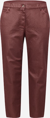 SAMOON Slimfit Jeans in Rood: voorkant