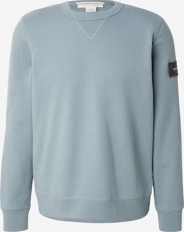 Calvin Klein Jeans Sweatshirt in Grijs: voorkant