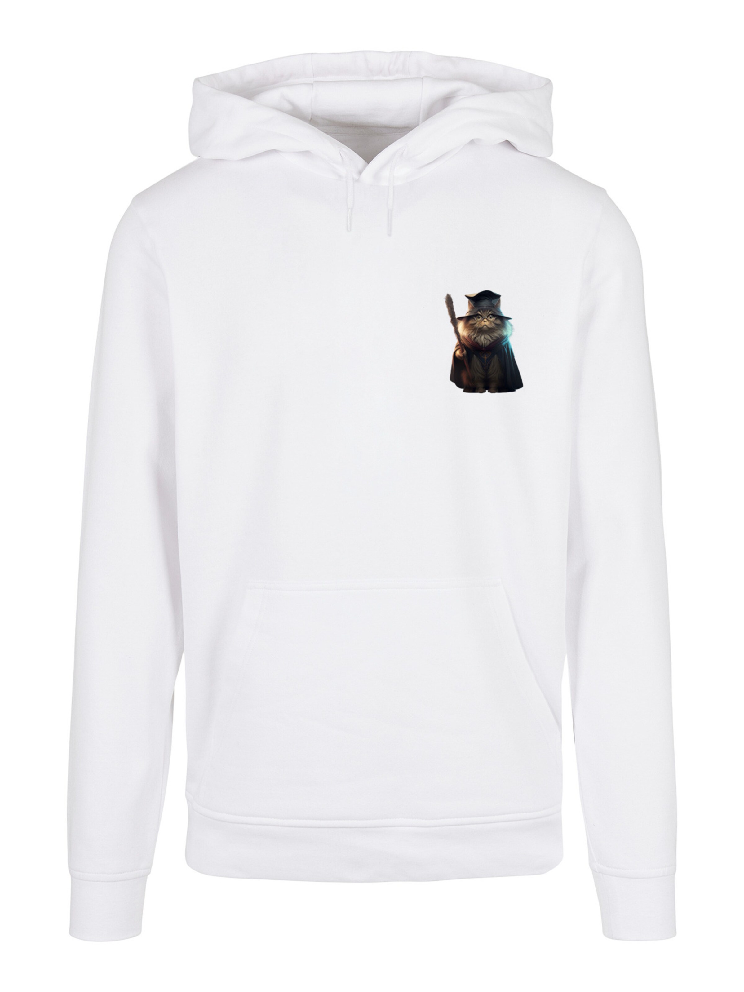 F4NT4STIC Sweatshirt 'Animal Galore' in Weiß: Vorderseite