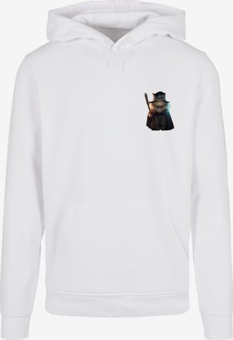 F4NT4STIC Sweatshirt 'Animal Galore' in Wit: voorkant