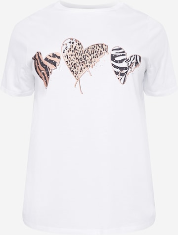 River Island Plus Shirt in White: front