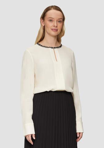 s.Oliver BLACK LABEL Blouse in Wit: voorkant