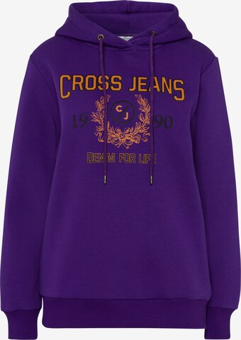 Cross Jeans Sweatshirt in Lila: predná strana