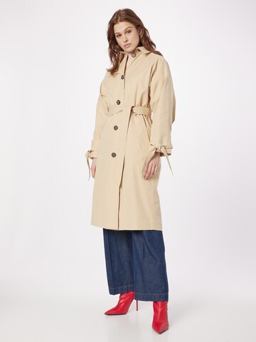 Fabienne Chapot Between-Seasons Coat 'Trine' in Beige: front