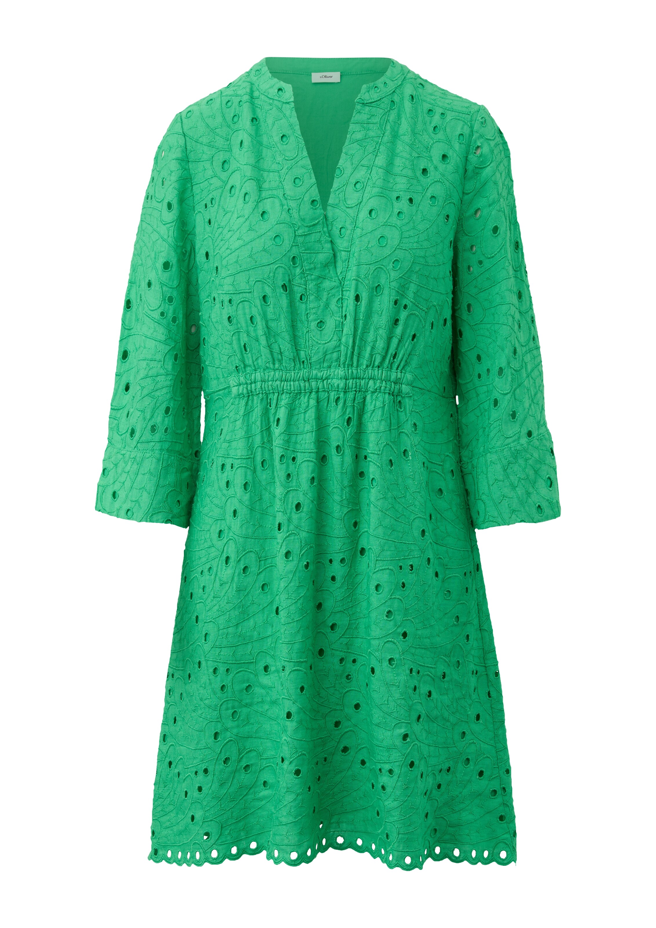 s.Oliver BLACK LABEL Jurk in Groen: voorkant