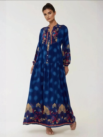 Abito camicia di Hiccup in blu: frontale
