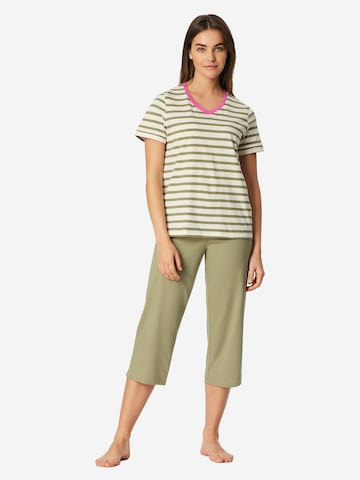 SCHIESSER Pyžamo 'Casual Essentials' – zelená