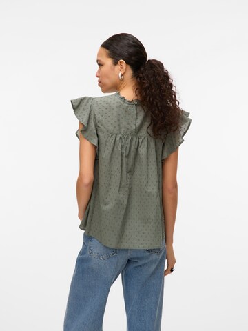 VERO MODA Bluse 'VMTRINE' i grøn