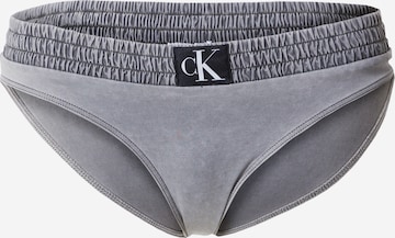 Calvin Klein Swimwear Dół bikini w kolorze szary: przód