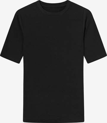 KnowledgeCotton Apparel Shirt in Black: front