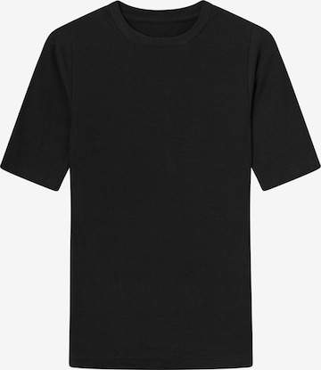 KnowledgeCotton Apparel Shirt in Black: front