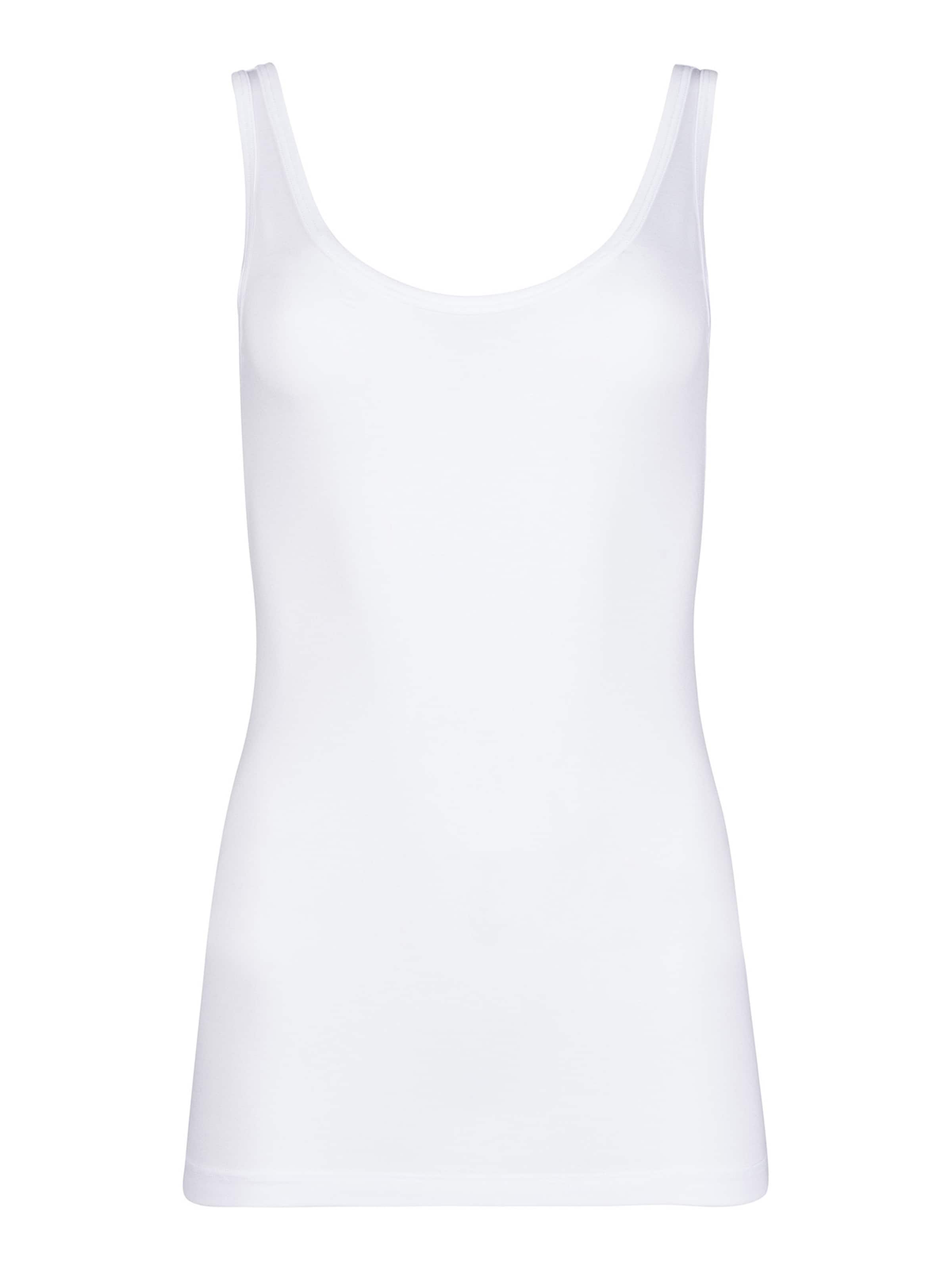 HUBER Top ' Soft Modal ' in White: front