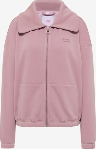 MYMO - Sudadera con cremallera en rosa: frente