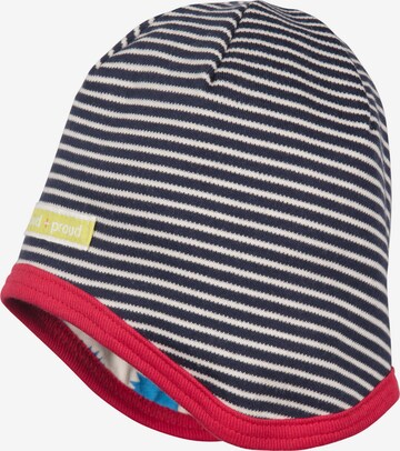 loud + proud Beanie in Blue: front