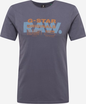 G-Star RAW Shirt in Blauw: voorkant