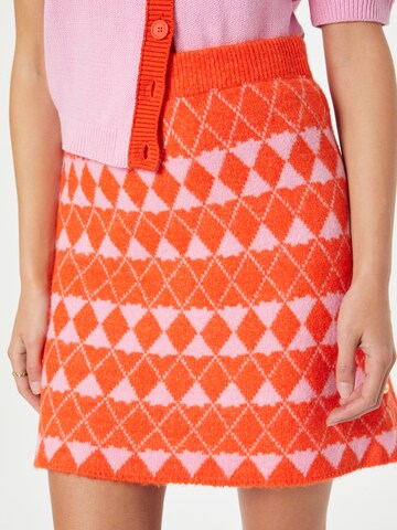 PIECES Skirt 'NAOMI' in Orange