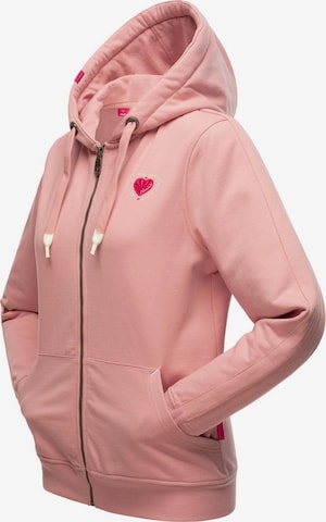 NAVAHOO Sweat jacket 'Cremetörtchen' in Pink